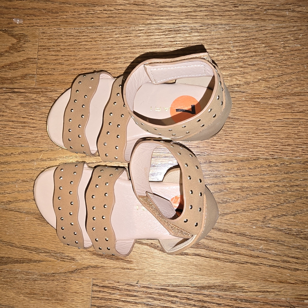 Tan Kids Sandals
